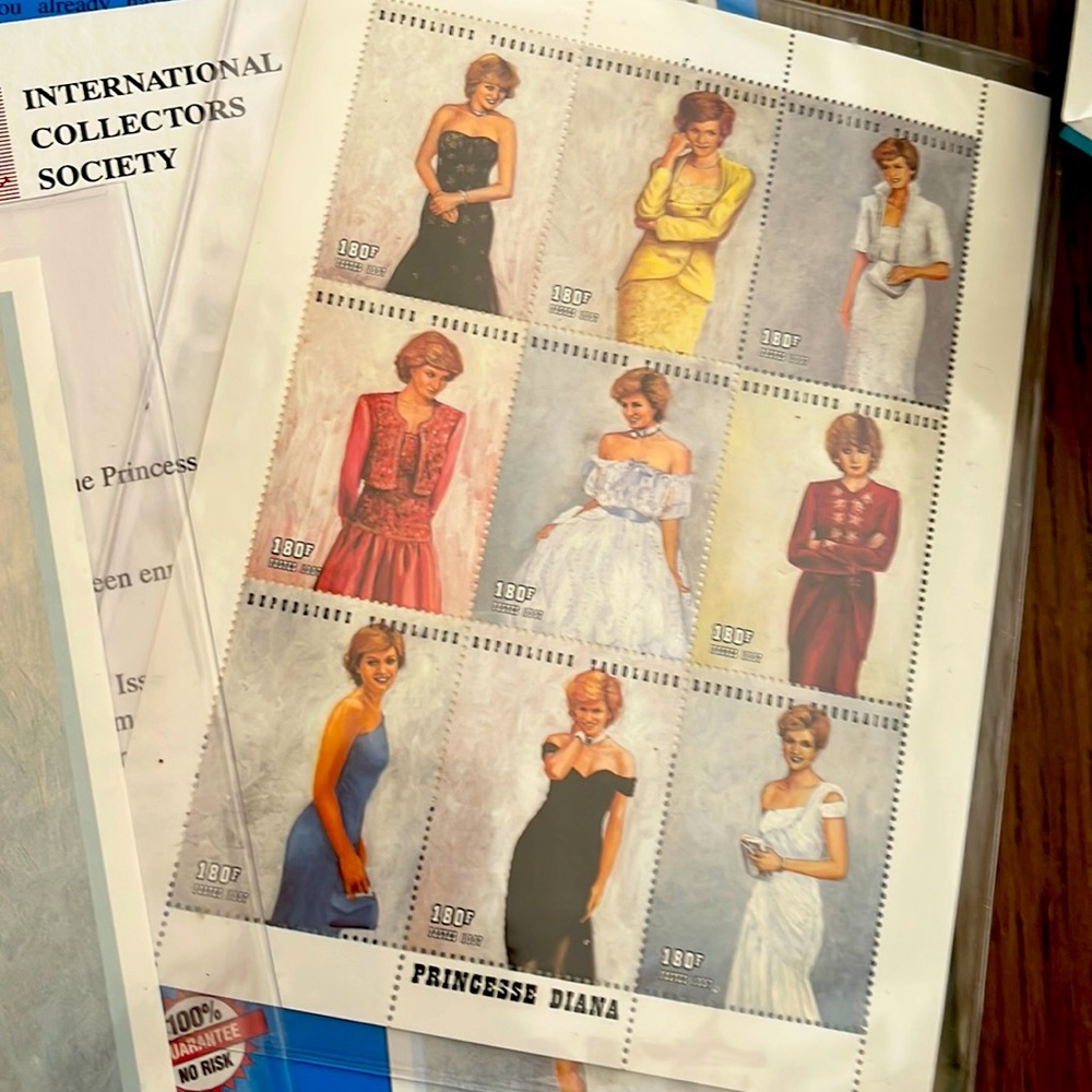 Princess Diana Stamp Collection